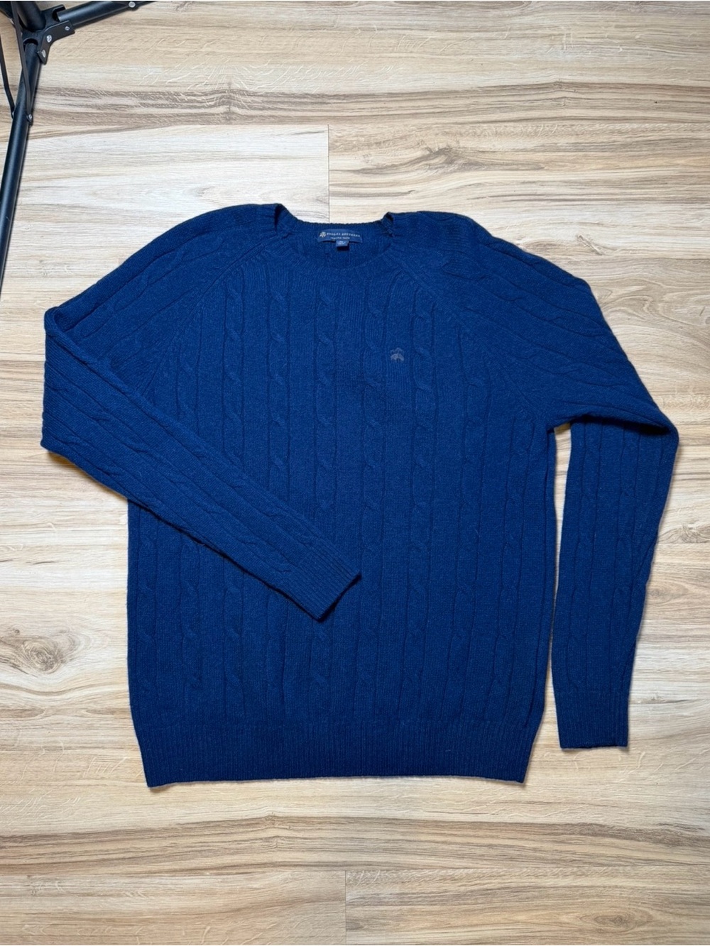 Brooks Brothers Italian Yarn Cable Knit Sweater